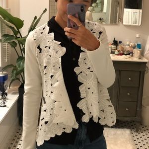 Unique cardigan from Anthropologie